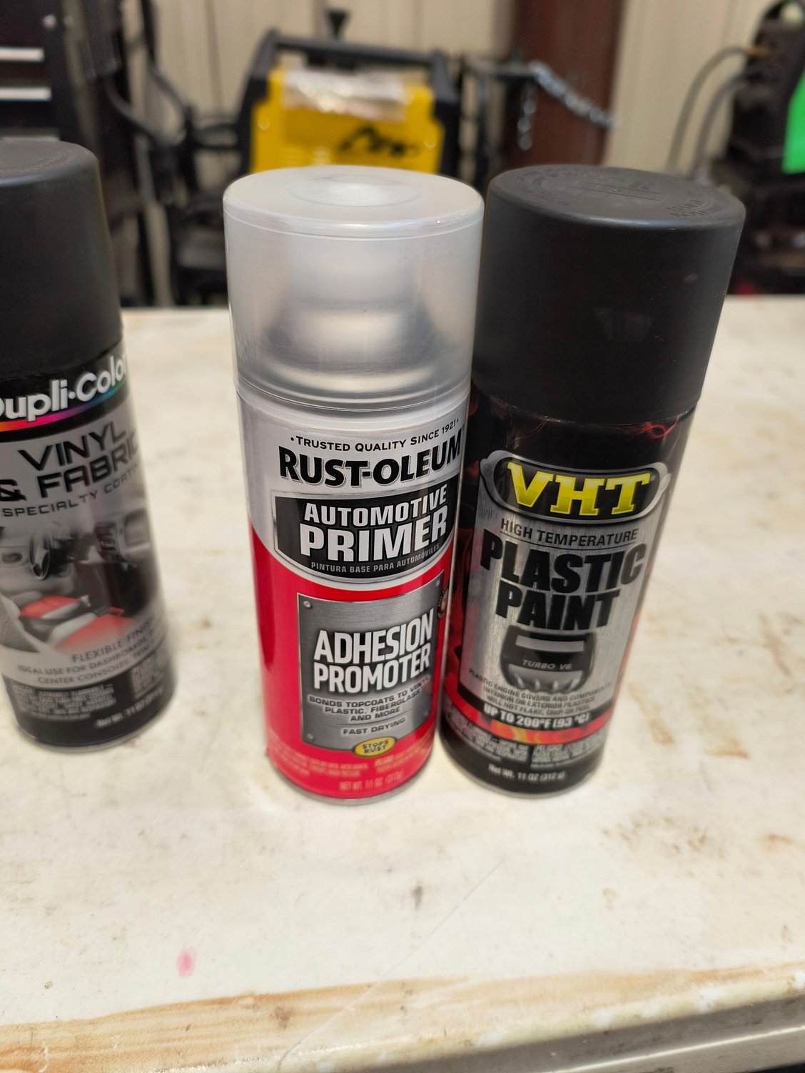 Adhesion Promoter applies after using microfiber towel with denatured alcohol. 