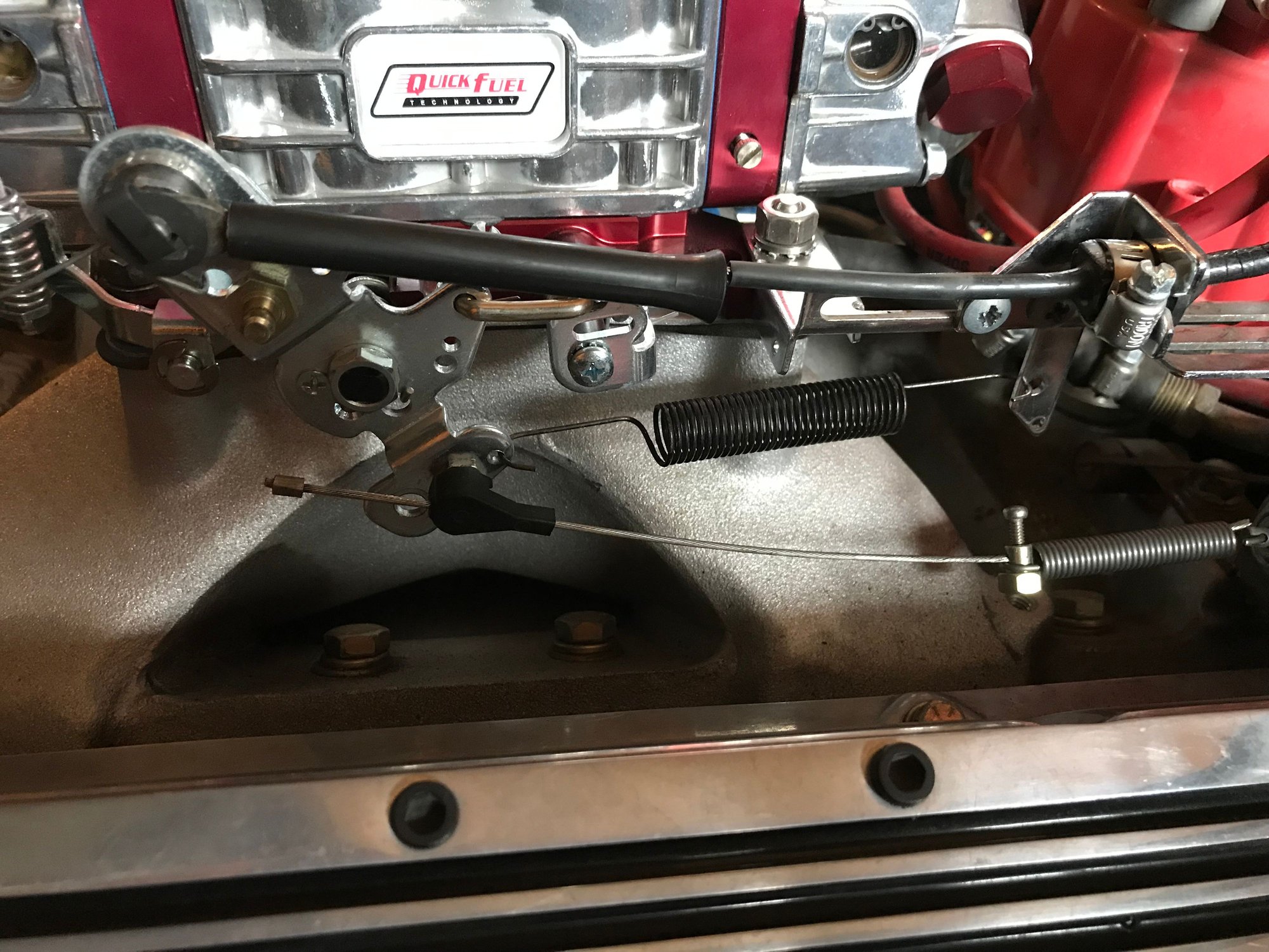Throttle Bracket for Holley Carb CorvetteForum Chevrolet Corvette