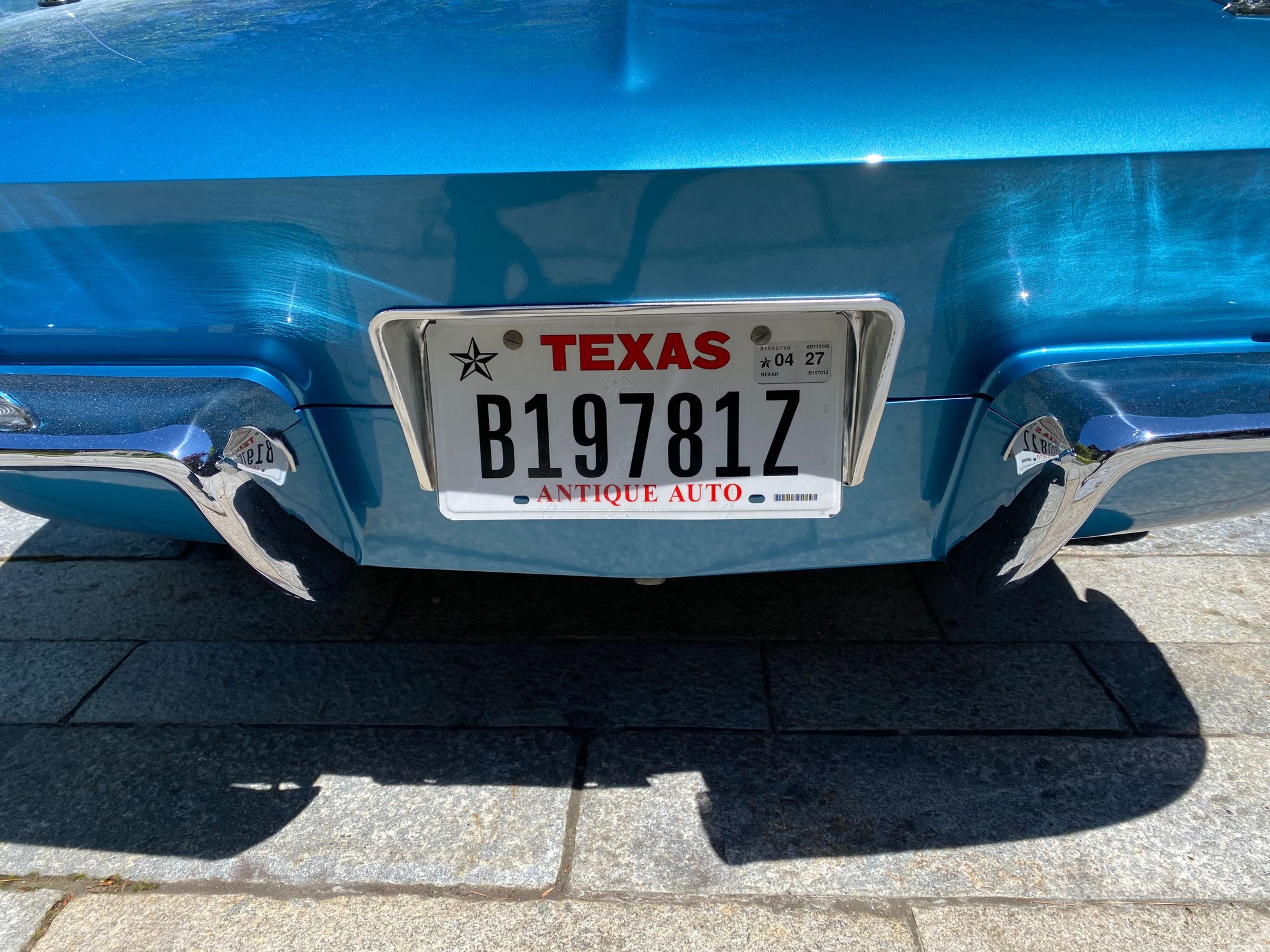 The registration date sticker says it all!