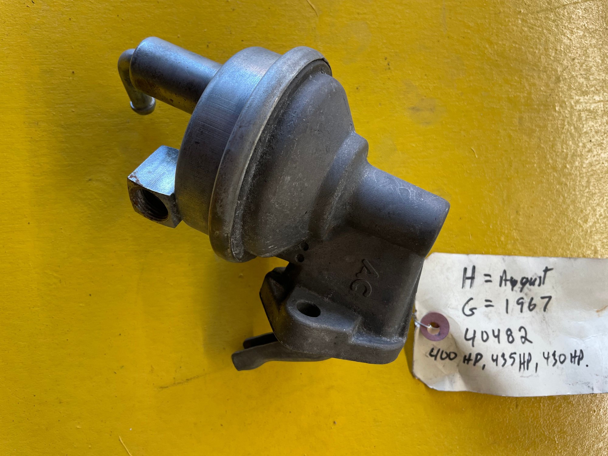 FS (For Sale) 40482 AC Fuel Pump Original CorvetteForum Chevrolet