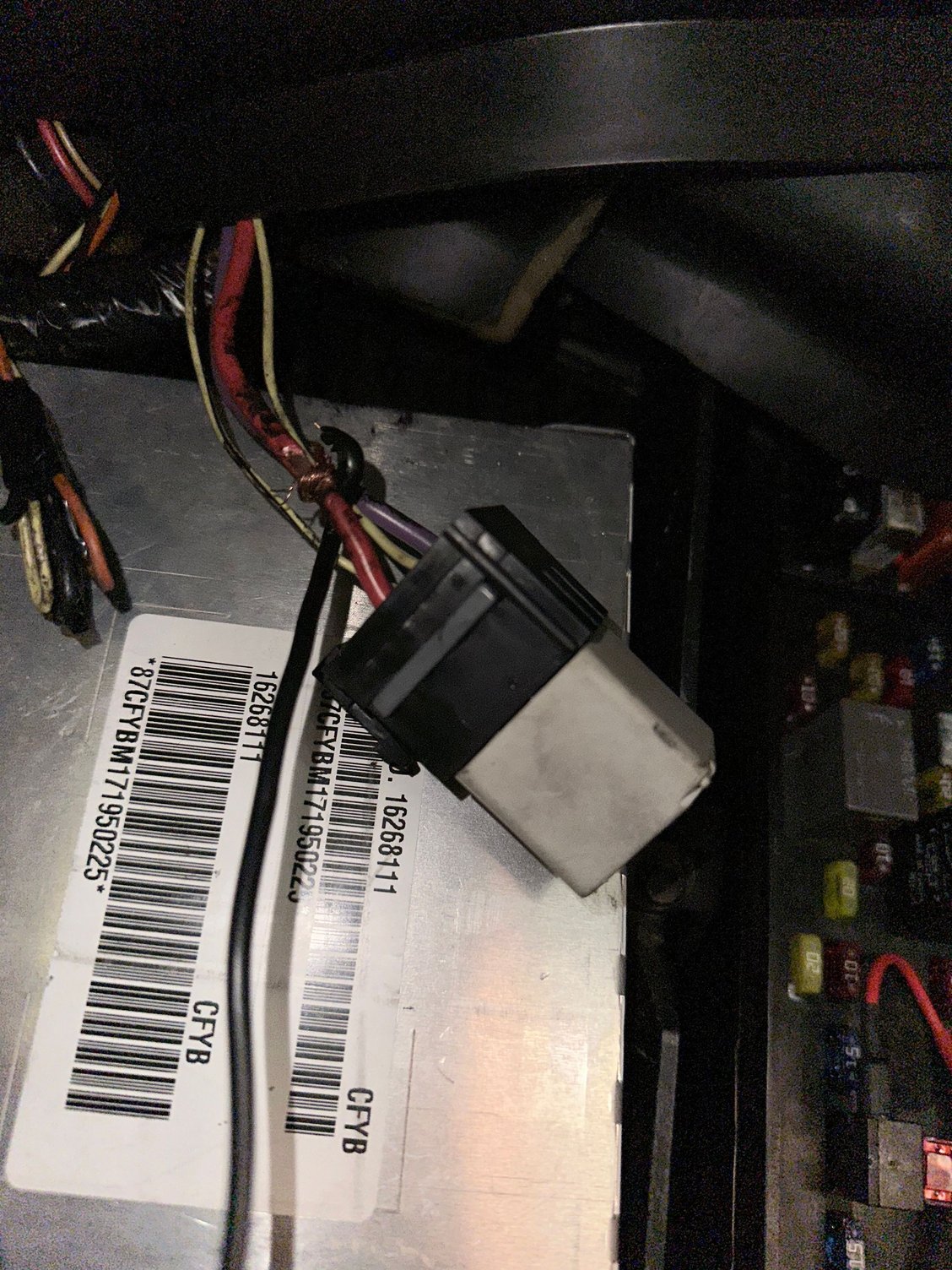 Relay that wire from aftermarket switch is going to