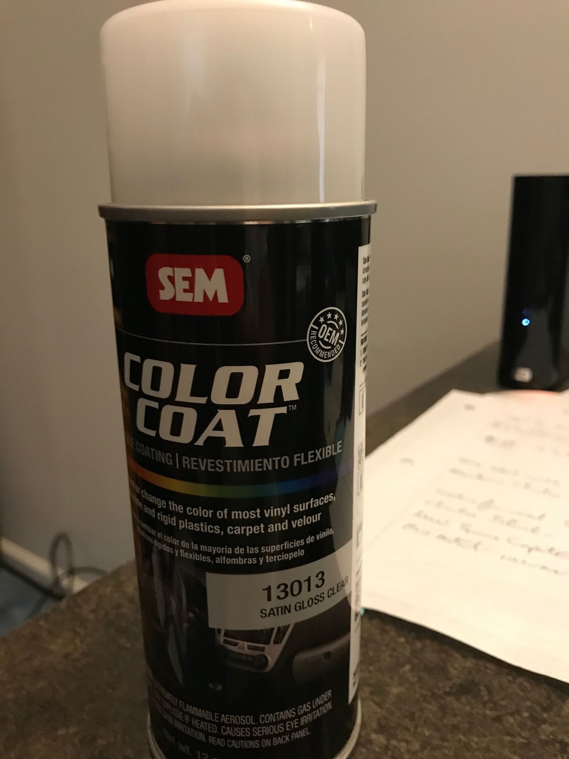 SEM 13013 - Satin Gloss Clear Color Coat Aerosol