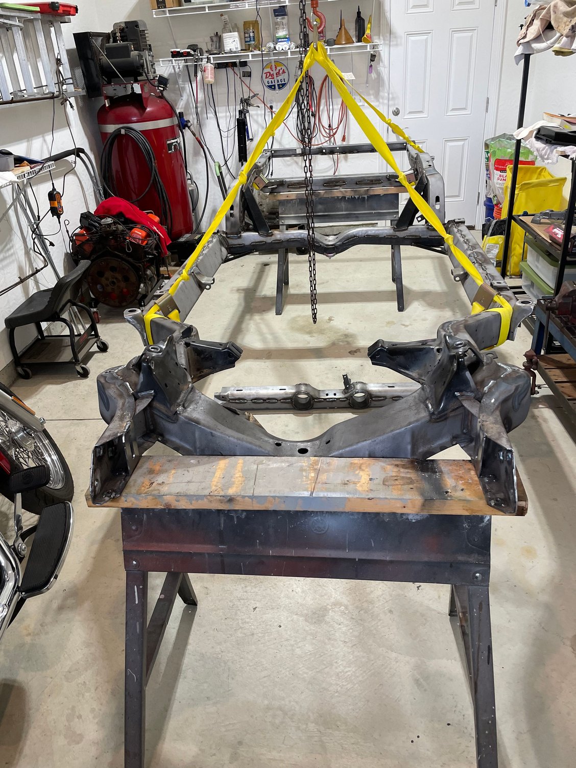 brand new frame off the original C3 tooling.  certainly the welding far superior than factory and I added gusset kit for strength