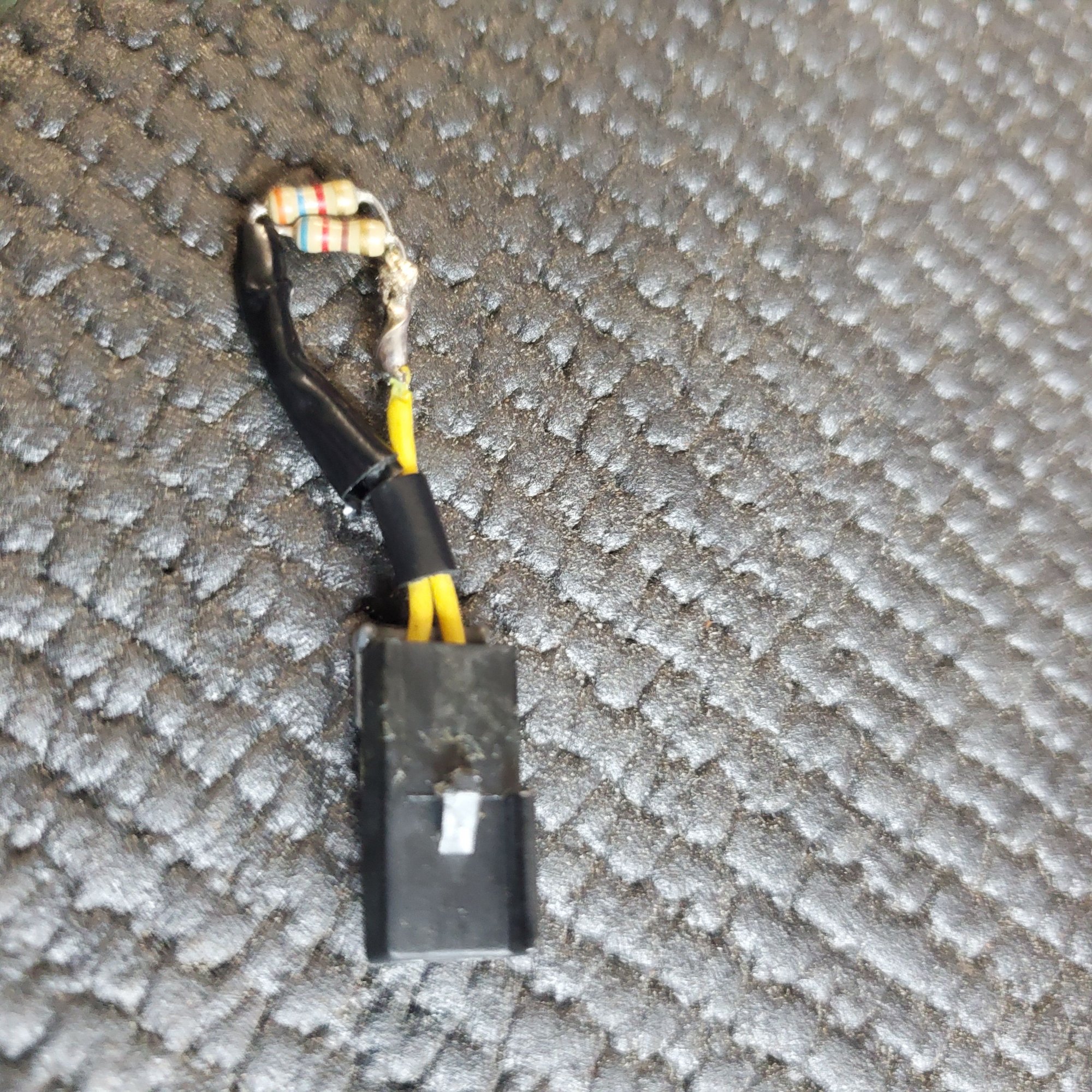 That two prone plug disconnected and taped over cover removed