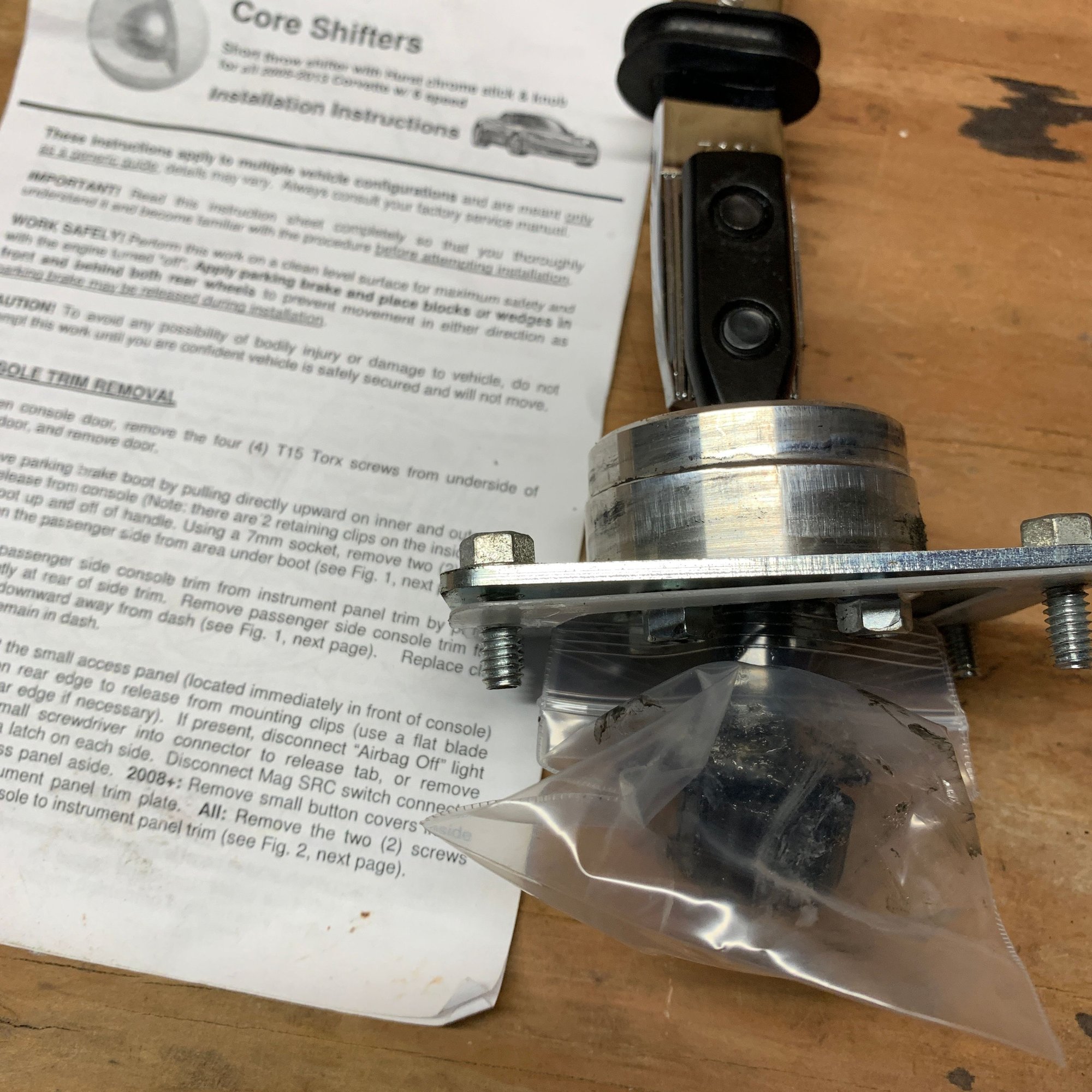 FS (For Sale) Hurst Short Throw Shifter for C6 with Black Shift Ball