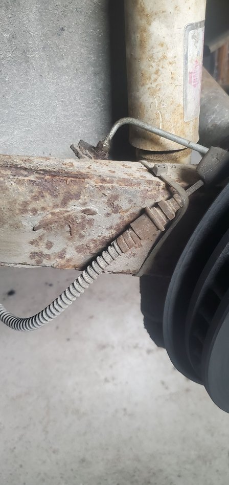 Any ideas where to get this mount for the ebrake cable. Odd thing to be missing. More surprises on this car everyday!