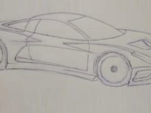 FVS, of course I can’t be sure but this design could just as easily be under the camo. The side inlet will be much softer on the actual car and I believe, quite similar to the above sketch.