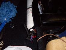 Fire extinguisher hung on partition