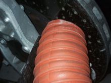Where tubing would end up. Angle can be moved to be more directly toward the hub.