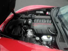 2011 C6 Corvette Coup - Driver Side - Engine