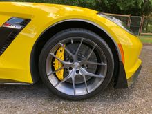 The Forgeline wheels are a nice compliment to the carbon ceramic brakes!