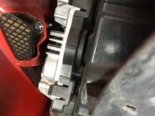 Since it looked as if I had access to the nuts that hold the fender vent in place, I thought I'd remove the vent 'just for the experience of doing so'.