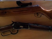 My bb Gun and my 44-40 1892 Winchester