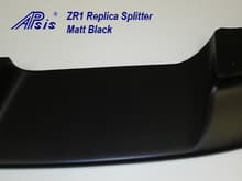 ZR1 Replica Splitter matt black close shot 1