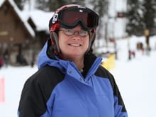 My wife while Skiing at Whitefish Mountain in Montana 2013