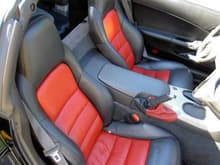custom red and black interior