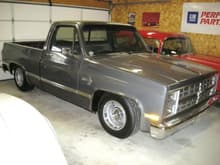 My '86 Silverado, owned 11yrs., I lowered truck 7&quot; all around, Corvette ralleys 10&quot; back 8&quot; front, Radial T/A's
Orig. paint, my best friend bought the truck new.