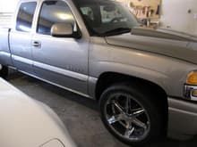 RIP: My 03' Sierra Denali QS, on Dub 22's, STS turbo Kit with IC @8.5 psi, 44lb injectors, LS1-GT2-3 Comp cam, LS6 Valve Springs, SLP Shorty TC Headers, Nelson Tune, High Flow Cats, &amp; a rather large system, quad 15's port thru, Rockford T-40001 BD Mono 4000rms, Kicker 780X 4 channel Mids/Highs, Diamond 6.0x 6.5&quot; components, Quad Infinity 3 way 6x9's, Be Quiet matted, Avic Z-2 Nav, Visualogic Head Rest Screens, PS2, 5 Dry Cells, Stinger 35 farad Hybrid Capacitor, Stinger 220 amp Alt, 400 amp anl fuse, 0 gauge wire.