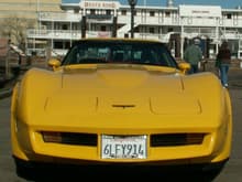 Yellow1980, Tony G's 350/350HP Corvette at the Delta King, Old Sacramento, California.