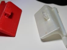 PLA plastic held its shape for a couple of days, but after experiencing the Texas sun in the parking lot at work, it started to warp. It worked for 3 weeks until the latch portion broke.