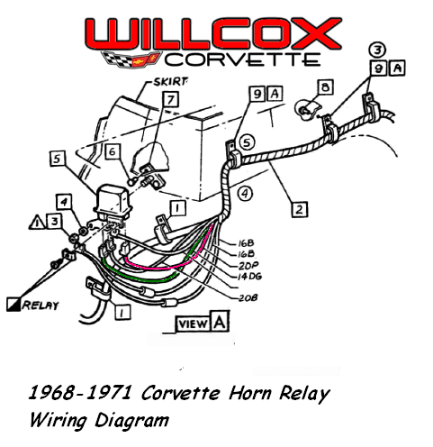 Horn relay wiring - CorvetteForum - Chevrolet Corvette ... 1971 camaro horn wire schematic 