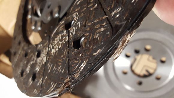 Damaged Friction Disk