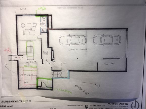 Expanded garage at the lake house!