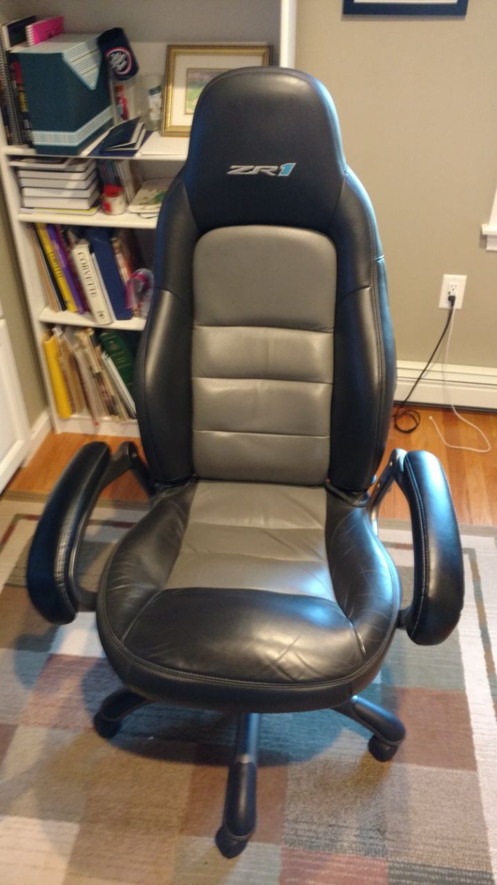 For Custom Made Zr1 Office Chair Corvetteforum Chevrolet 600 Shipped In Great Shape Making A C6 Z06 Chair Now So Dont Need It Skin And Alone Is Worth 900
