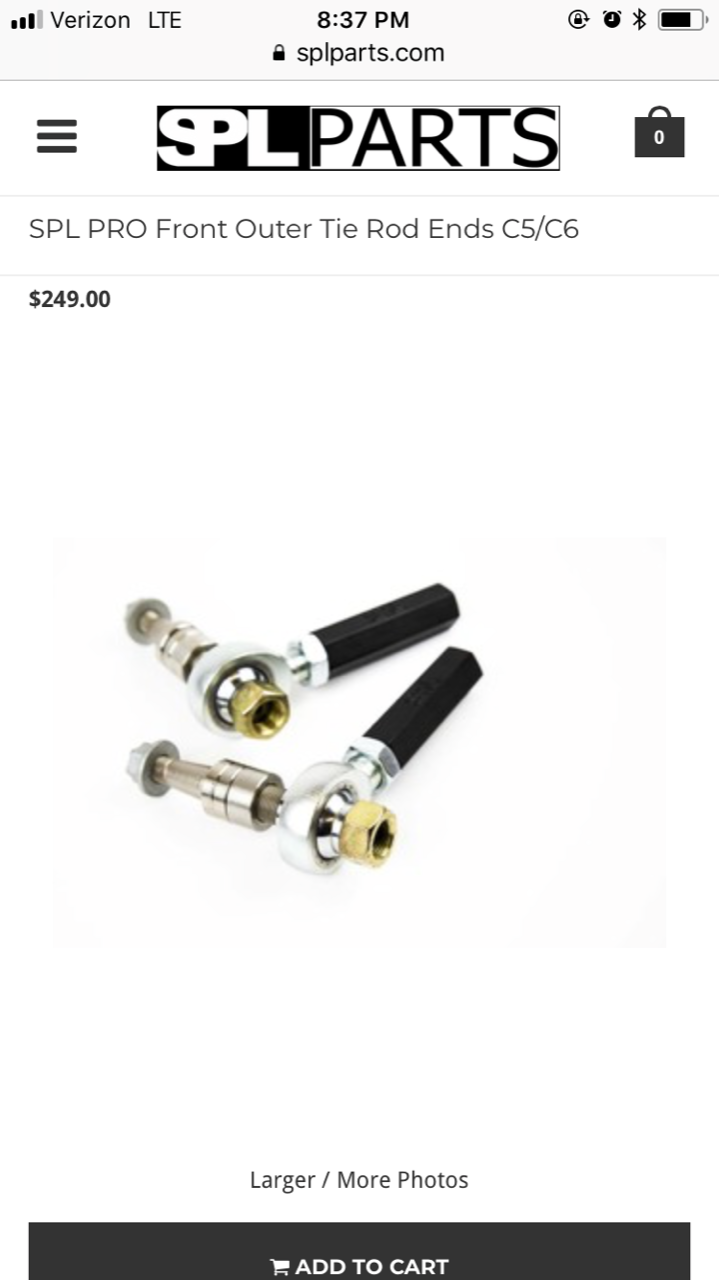 FS (For Sale) SPL CORVETTE C5 Outer Tie Rod ends F/R CorvetteForum