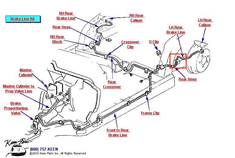 2003 Chevy Silverado 1500 Brake Line Kit