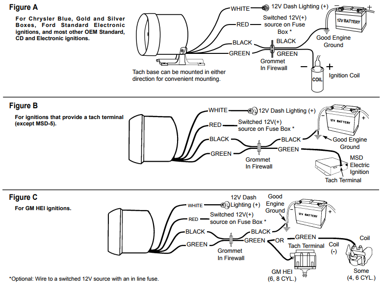 Pro Tach Wiring Diagram