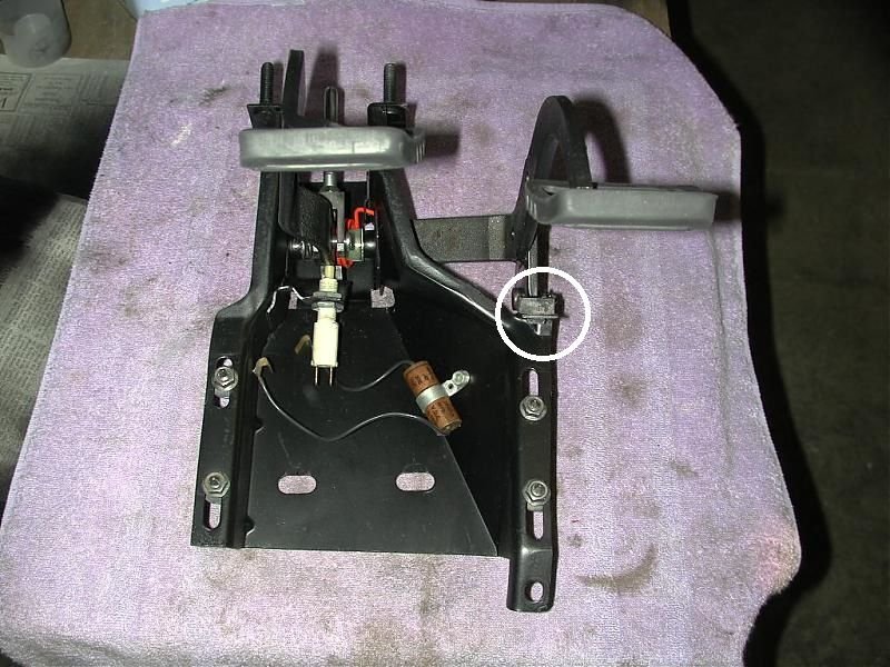 Where does the clutch pedal bumper mount? CorvetteForum Chevrolet