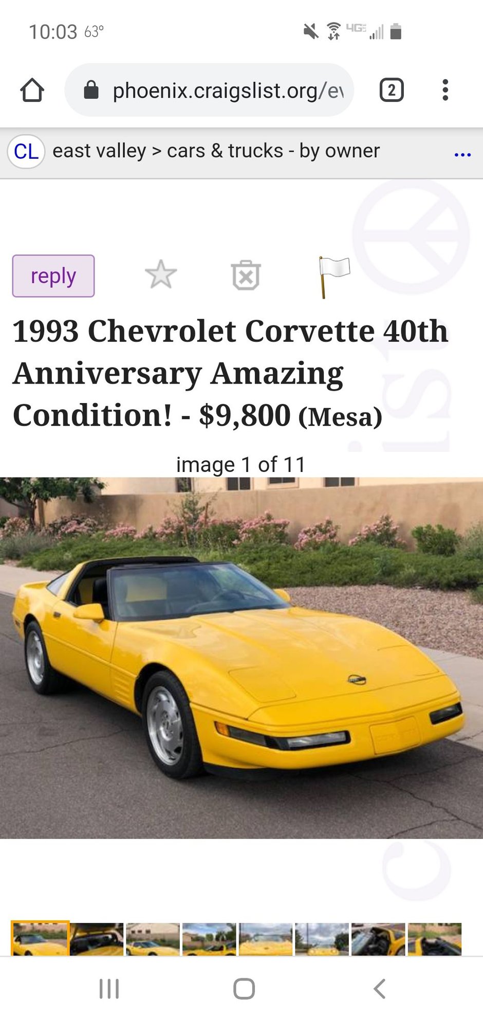 1993 yellow 40th edition CorvetteForum Chevrolet Corvette