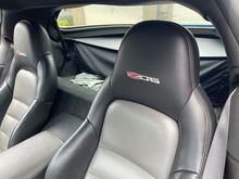Z06 logo in seat back