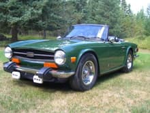 Yeah... not a Vette, but alot of fun to drive.  1974 restored TR6 with overdrive