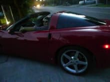 me driving my friends LS3 2008 c6 also my dream car, well all corvettes are my dream cars!
