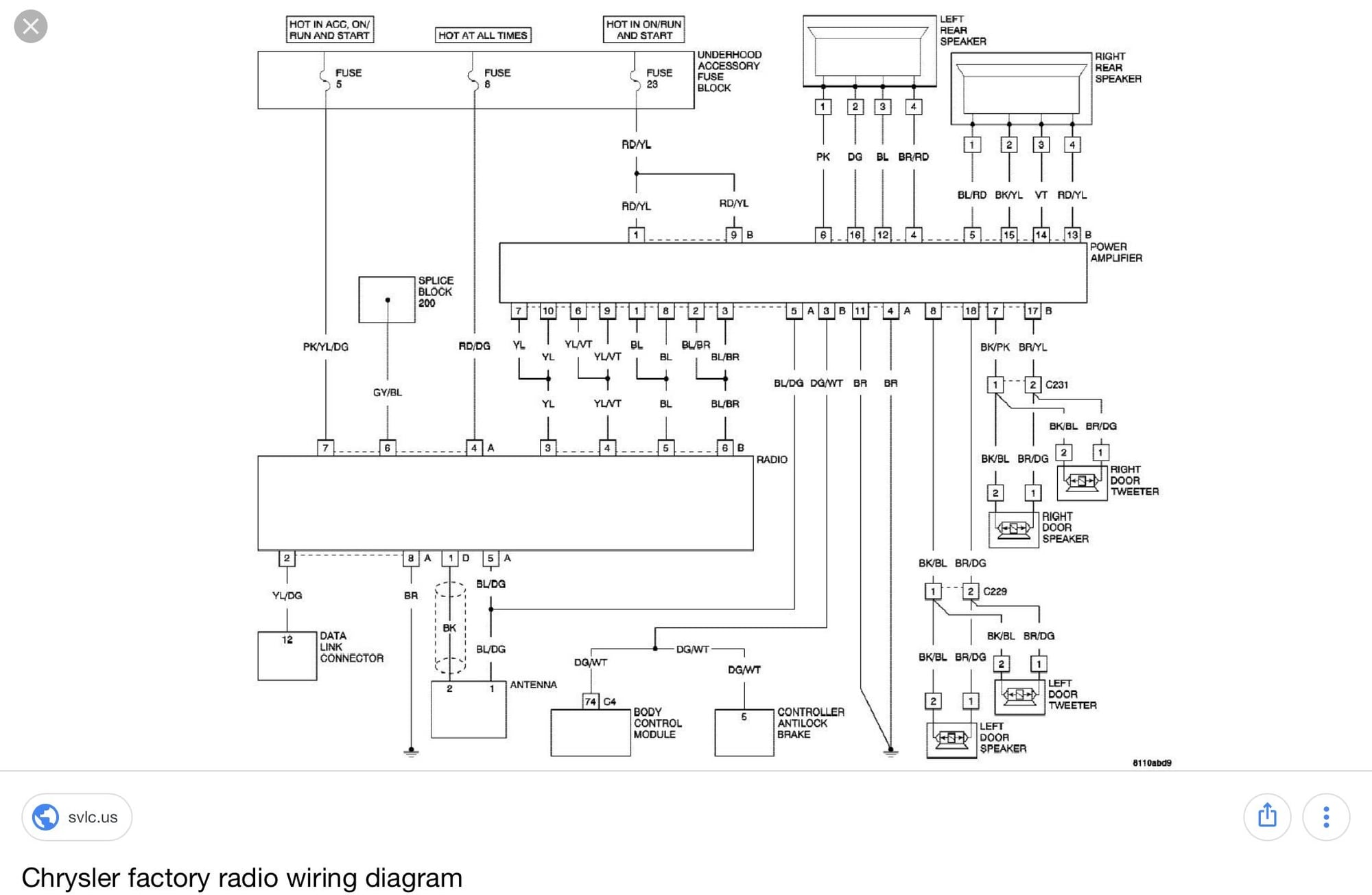 2004 Chrysler Crossfire Radio Wiring Diagram