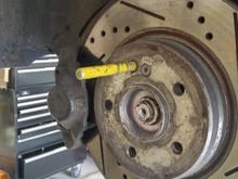 Hint to help hang wheels safely and align the wheel