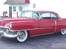 1954 Cadillac 2 Door Hardtop Red Frt Qtr