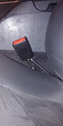 Success raised seat belt receptacle