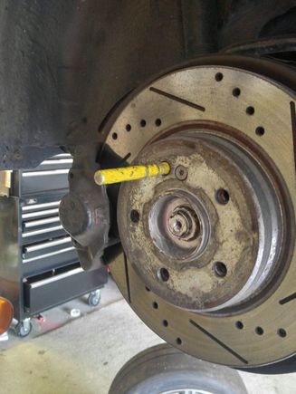 Hint to help hang wheels safely and align the wheel