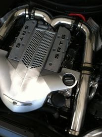 Picture of kit when installed with engine cover 