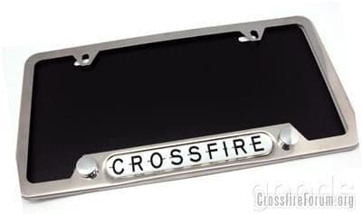 Chrysler Crossfire Lisence Plate Frame