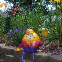 Humpty Dumpty in the perennial garden