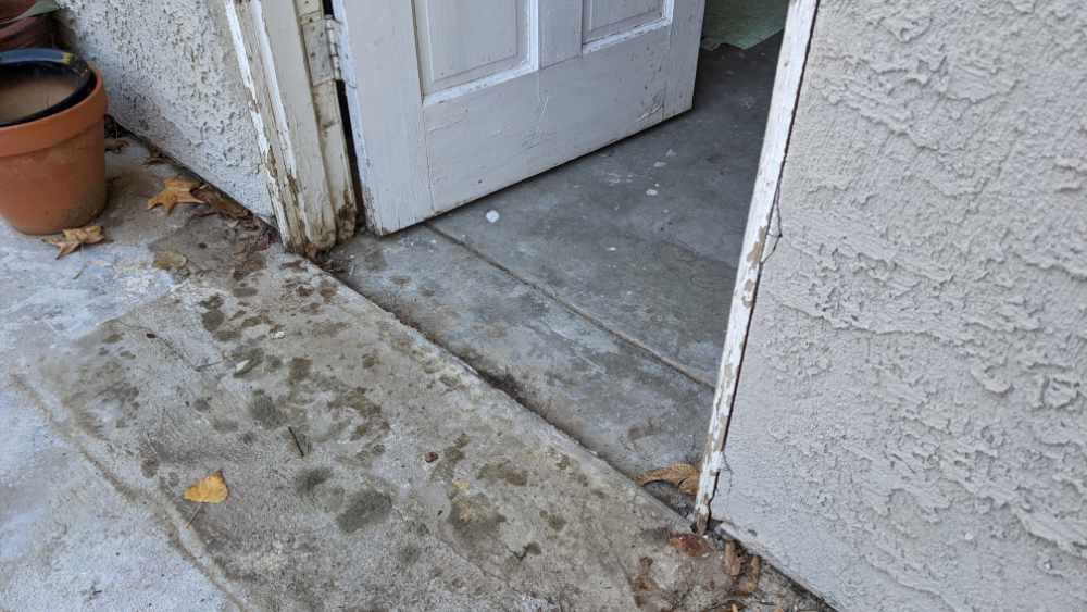 Garage Service Door Threshold / sill advice