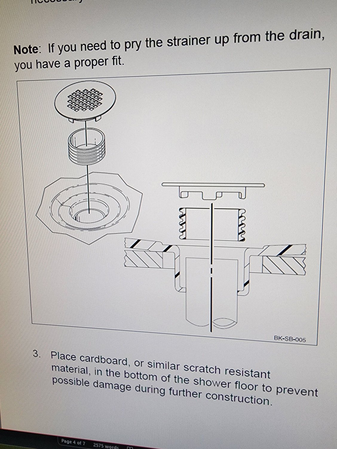 Swanstone base drain connection Community Forums