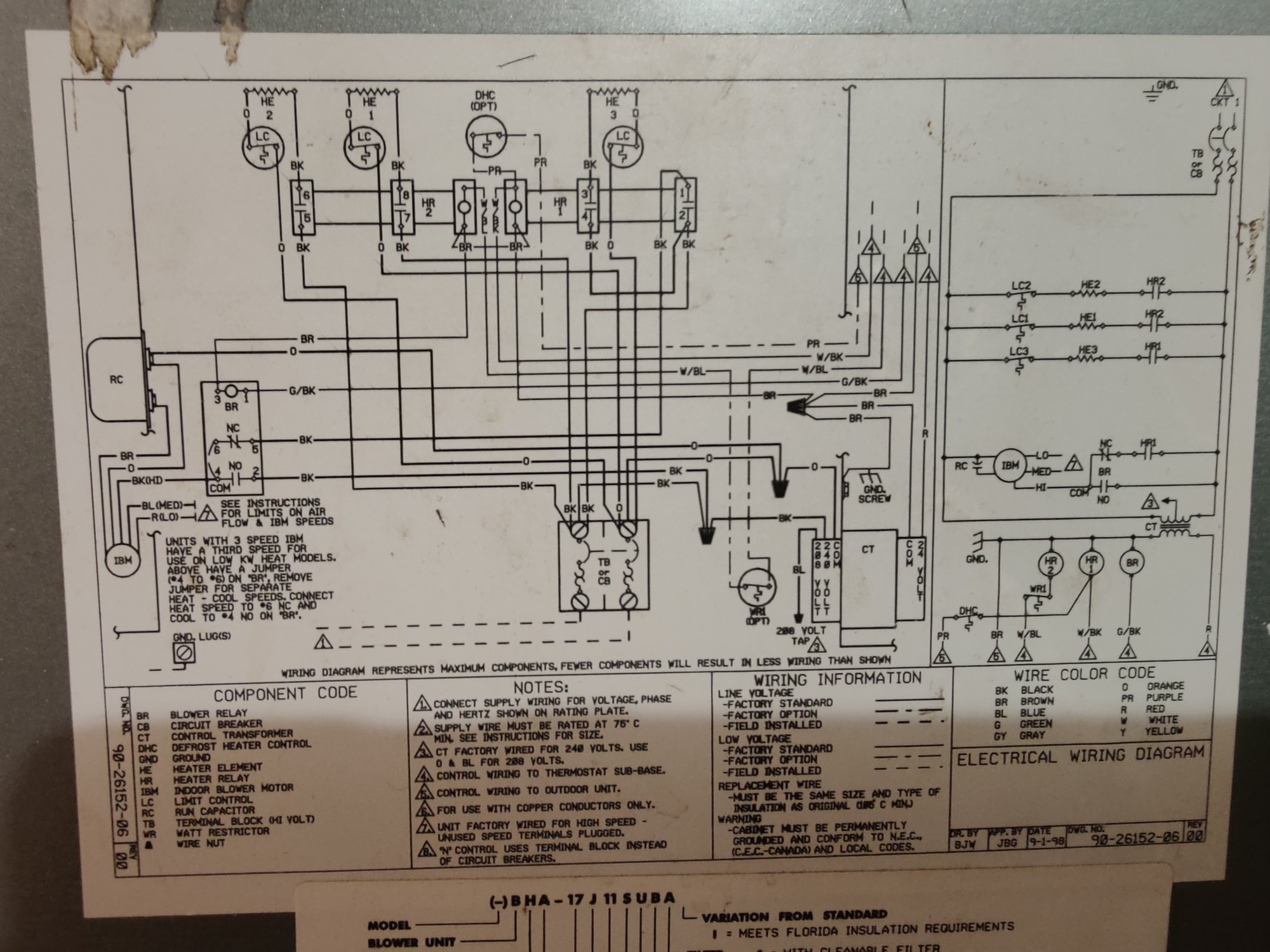 rheem rbha 17