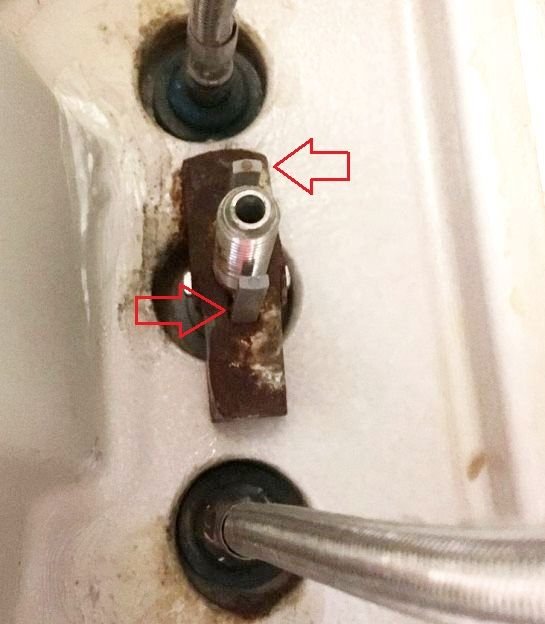Rusty nut under sink Community Forums