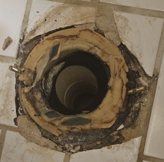 Toilet flange leaking at PVC joint Community Forums