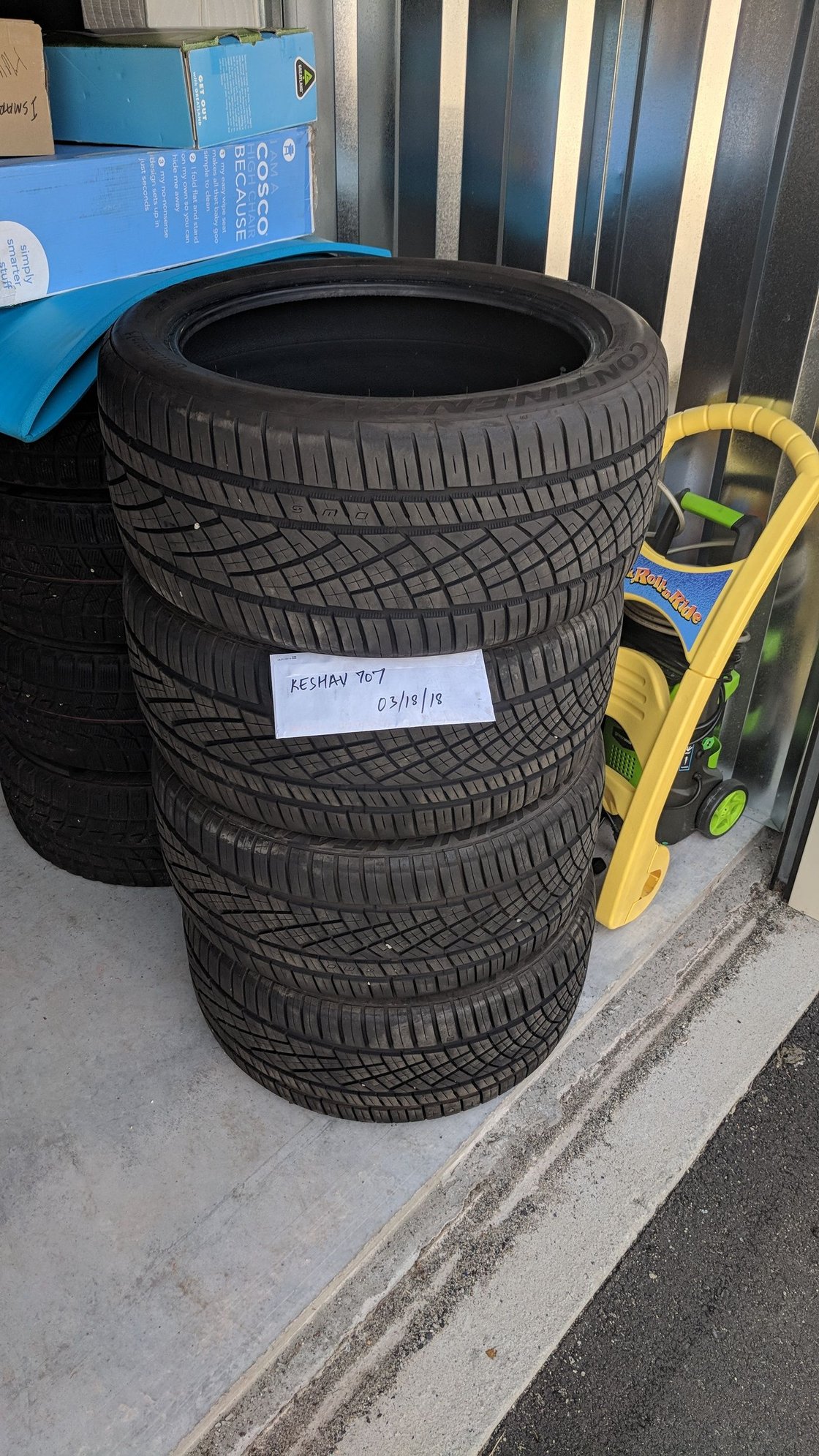 Wheels and Tires/Axles - 255 40 18 Continental Extreme DWS06 Tires - Used - Dedham, MA 02026, United States